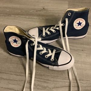 Navy Blue Converse- Perfect Condition